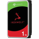 Seagate IronWolf ST1000VN008 1 TB Hard Drive - 3.5" Internal - SATA (SATA/600) - Conventional Magnetic Recording (CMR) Method Seagate Technology