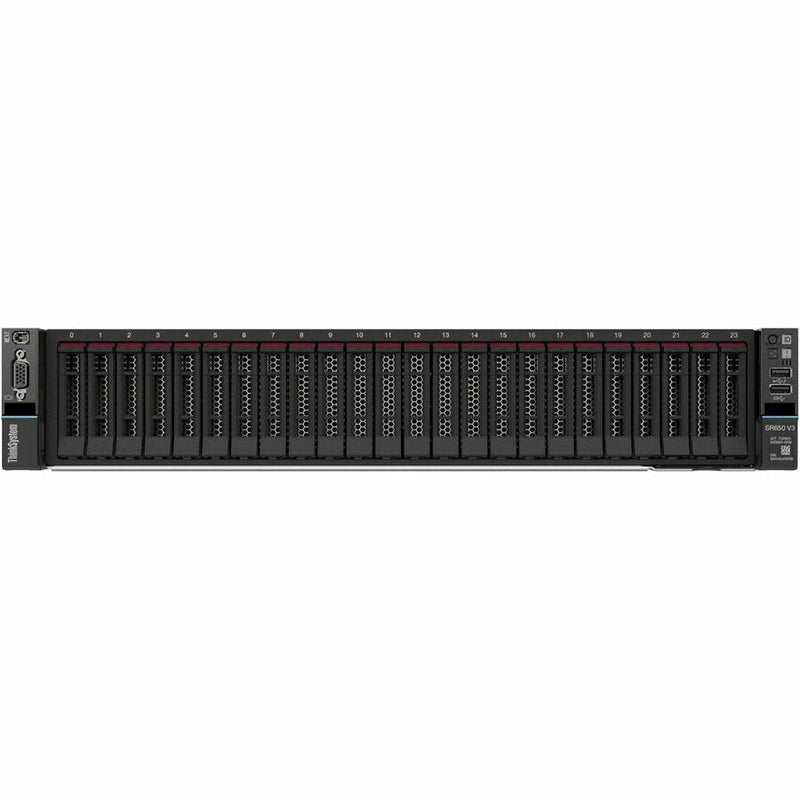 Lenovo ThinkSystem SR650 V3 7D76A07NNA 2U Rack Server - 1 Xeon Silver 4510 2.40 GHz - 32 GB TruDDR5 RAM - 8 TB Max Memory - Hot-Swappable Bays