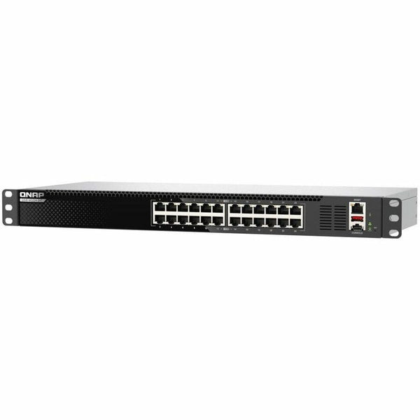 QNAP QSW-M3224-24T Layer 3 Lite Managed Switch – 24-Port 10GbE Multi-Gig, Rackmount, 480Gbps Switching Capacity