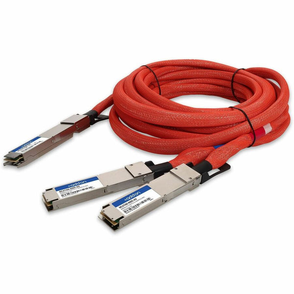 AddOn Mellanox MCA7J60-N005 Compatible TAA 800GBase-CU OSFP112 to 2xOSFP112-RHS Direct Attach Cable (Active Twinax, 5m, Infiniband) AddOn