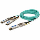 AddOn Cisco QDD-400-AOC3M to Mellanox MFS1S00-H003E Compatible TAA 400GBase-AOC QSFP-DD to 2xQSFP56 Active Optical Cable (850nm, MMF, 3m) AddOn