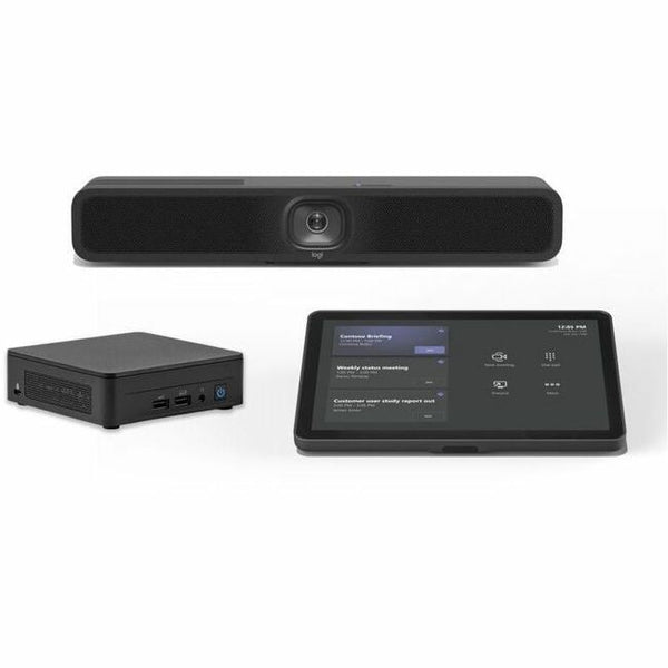 Logitech Small Microsoft Teams Room Bundle – Tap + MeetUp 2 + ASUS® NUC