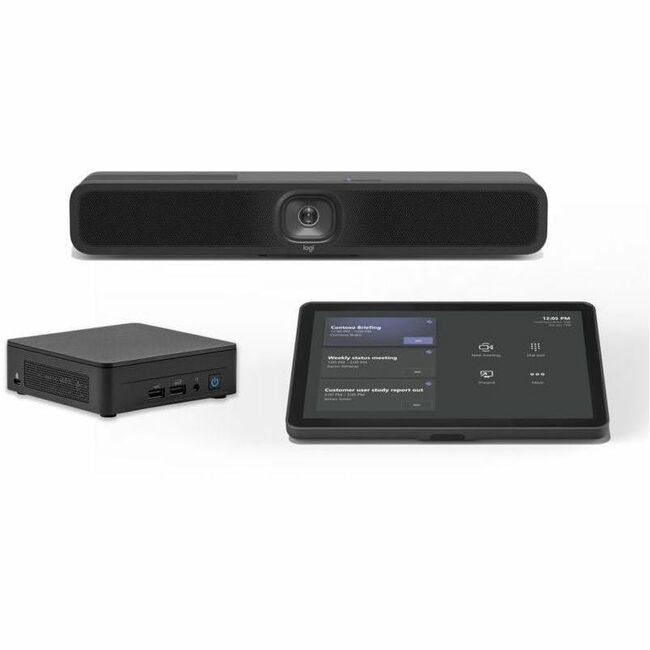 Logitech Small Microsoft Teams Room Bundle – Tap + MeetUp 2 + ASUS® NUC