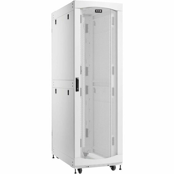 Eaton SmartRack 42U Standard-Depth Standard-Width Heavy-Duty Rack Enclosure Cabinet for AI Servers, White Eaton Corporation