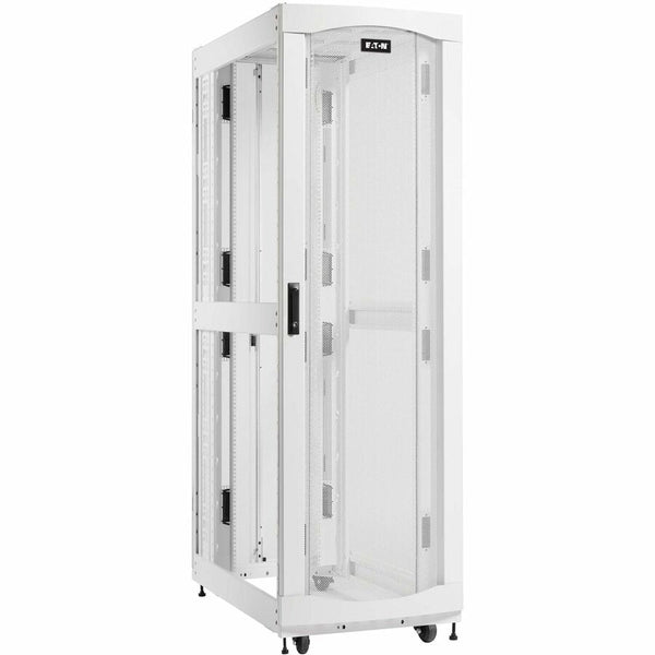 Eaton SmartRack 45U Standard-Depth Standard-Width Heavy-Duty Rack Enclosure Cabinet for AI Servers, White Eaton Corporation