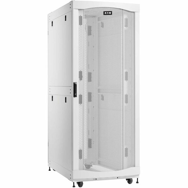 Eaton SmartRack 42U Standard-Depth Extra-Width Heavy-Duty Rack Enclosure Cabinet for AI Servers, White Eaton Corporation