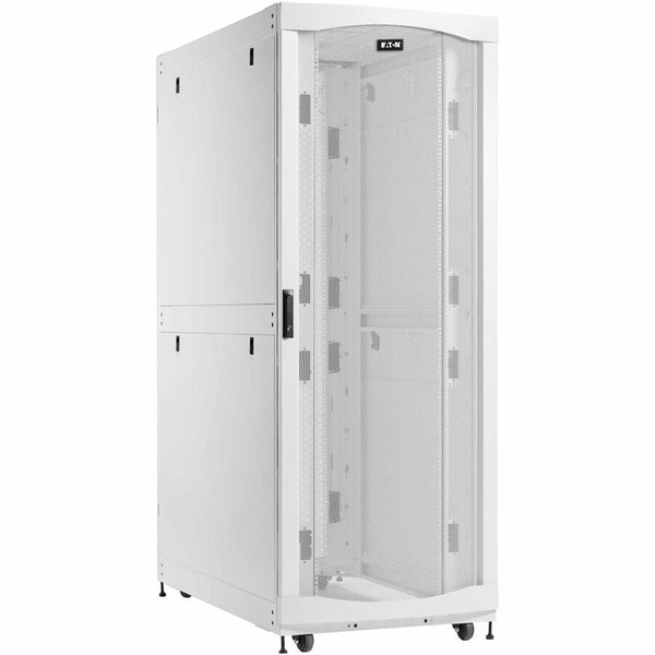 Eaton SmartRack 45U Extra-Deep Extra-Wide Heavy-Duty Rack Enclosure Cabinet for AI Servers, White Eaton Corporation