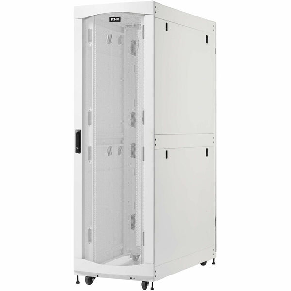 Eaton SmartRack 42U Extra-Deep Standard-Width Heavy-Duty Rack Enclosure Cabinet for AI Servers, White Eaton Corporation