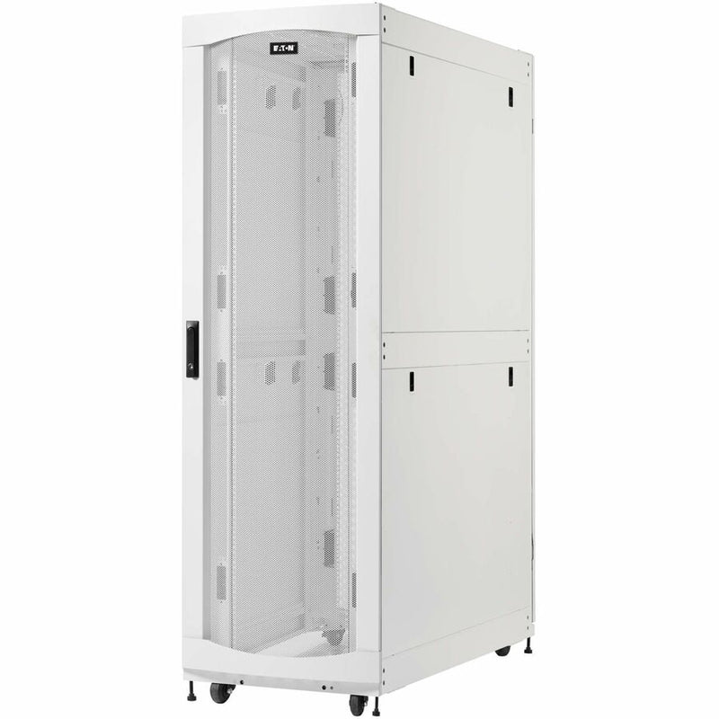 Eaton SmartRack 42U Extra-Deep Standard-Width Heavy-Duty Rack Enclosure Cabinet for AI Servers, White Eaton Corporation