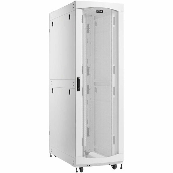 Eaton SmartRack 45U Deep Standard-Width Heavy-Duty Rack Enclosure Cabinet for AI Servers, White Eaton Corporation