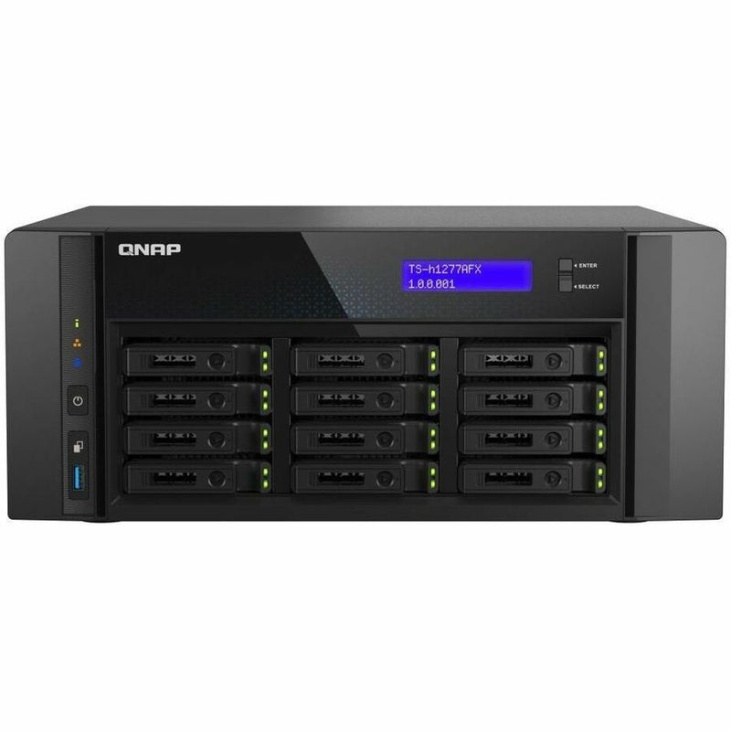 QNAP TS-H1277AFX-R7-32G-US 12-Bay All-Flash NAS Storage System – AMD Ryzen 7, DDR5, 10GbE