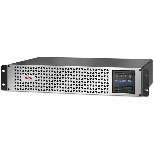 APC Smart-UPS, Line Interactive, 750VA, Lithium-ion, Rack/Tower, 2U, 120V, 6x NEMA 5-15R outlets, SmartConnect Port+SmartSlot, Short Depth, LCD [TAA] Schneider Electric SA