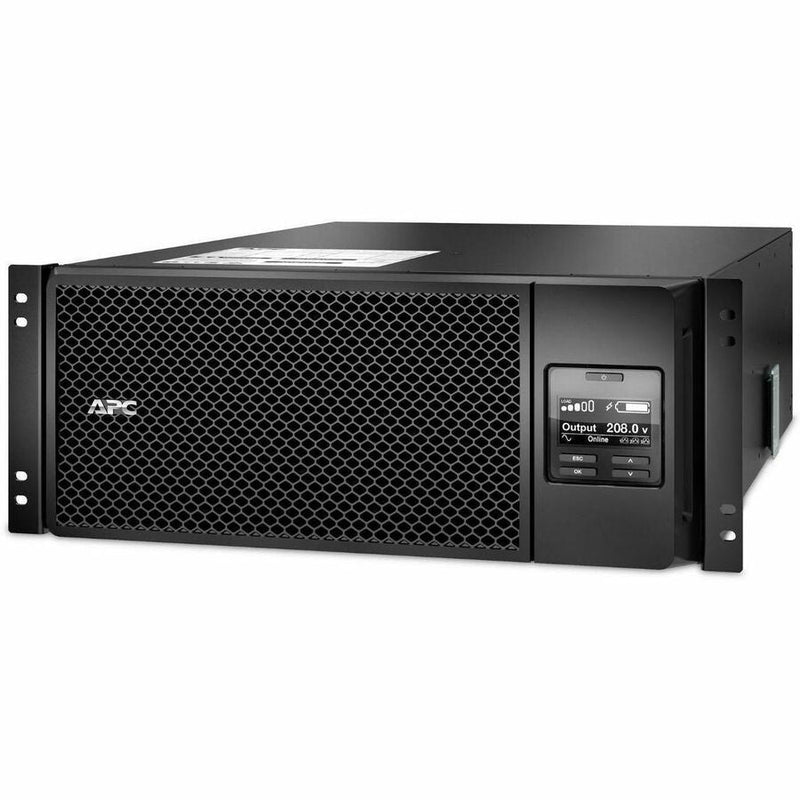 APC Smart-UPS On-Line, 6kVA/6kW, Rackmount 4U, 208V, 2x L6-20R+3x L6-30R NEMA outlets, Network Card+SmartSlot, Extended runtime, W/ rail kit [TAA] Schneider Electric SA
