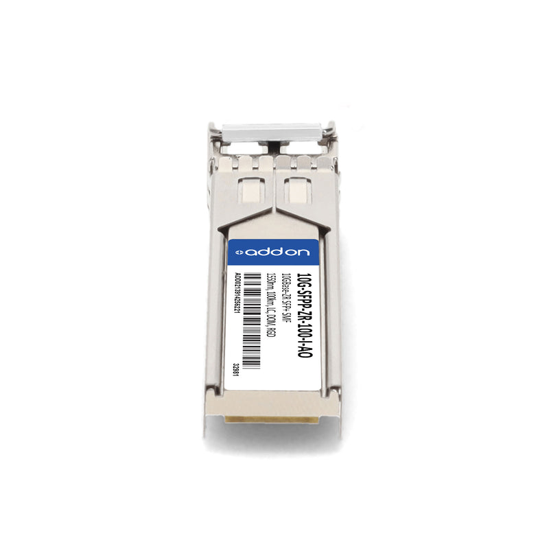 AddOn Brocade® 10G-SFPP-ZR-100-I Compatible TAA 10GBase-ZR SFP+ Transceiver (SMF, 1550nm, 100km, LC, DOM, -40 to 85 °C)