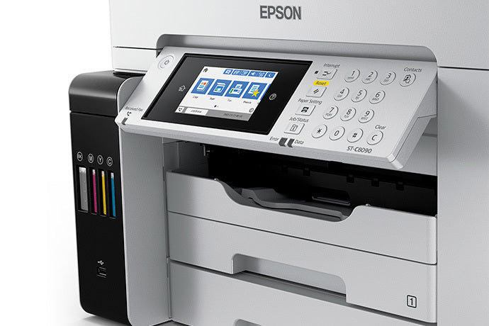 Epson WorkForce ST-C8090 Supertank Color MFP – Up to 13" x 19" with PCL/PS (C11CH71203)