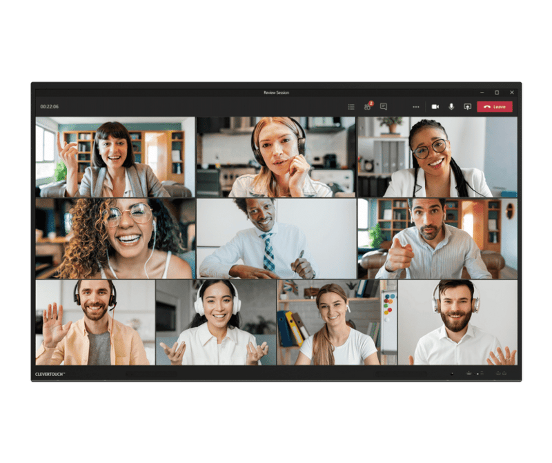 Clevertouch 65" UX PRO Gen 2 - 4K UHD Interactive Display with Clevershare & Wall Mount - Flexible BYOM/BYOD Meeting Solution Clevertouch