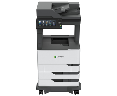 Lexmark MX826ade Monochrome Laser Multifunction Printer – 70 ppm, 10" Touchscreen, Duplex, Ultra High Yield, TAA Compliant
