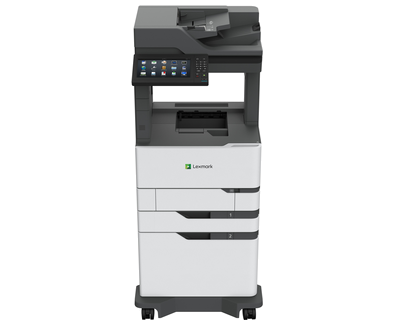 Lexmark MX826adxe Monochrome Laser Multifunction Printer – 70 ppm, Duplex, 2750-Sheet Input, Finishing Support