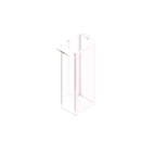 MM20 Channel Rack, 30" Deep, 7 ft, 45 RU, Square Hole Rails, White