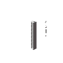 Ortronics MM20 Vertical Cable Manager with Door, 12" Wide, for 8 ft (51U) Rack, Black