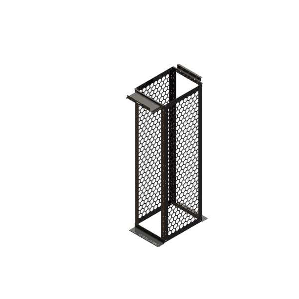 Ortronics Mighty Mo 20 Channel Rack, 30" Deep, 51RU, Black – MM20830-B