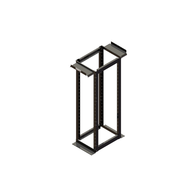 Ortronics Mighty Mo 20 4-Post Fixed Rack, 45RU, 30" Depth, Black