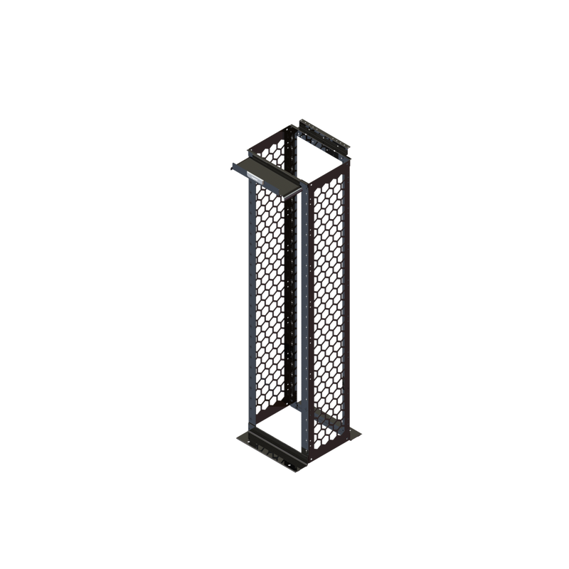 Legrand Ortronics Mighty Mo 20 Channel Rack, 51RU, 26.25"D, Black – MM20816-B
