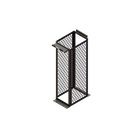 Ortronics Mighty Mo 20 45RU 30" Deep Channel Rack with Square Hole Rails – Black