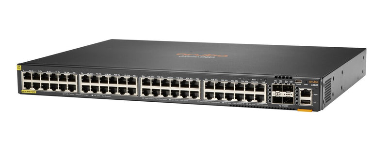 HPE Aruba Networking CX 6200F 48G Class 4 PoE+ 4SFP+ 370W TAA Compliant Switch (S0M89A)