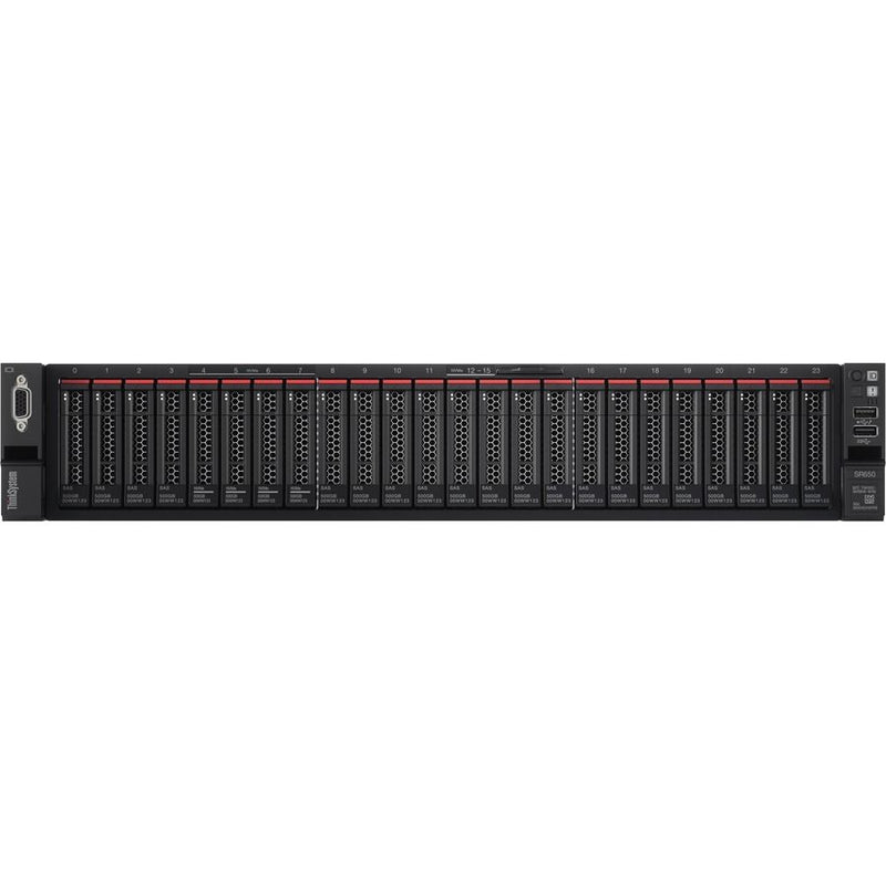 Lenovo ThinkSystem SR650 7X06A0PNNA 2U Rack Server - 2 x Xeon Silver 4214 2.20 GHz - 192 GB RAM - 6.50 TB SSD - 12Gb/s SAS