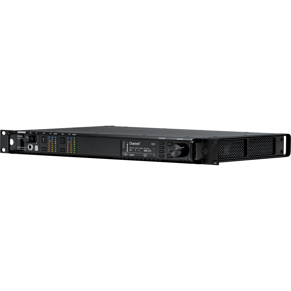 Shure AD4D Dual Channel Wireless Receiver AES256 (AD4DNP=-A) – Avendor