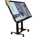 Regout 487A03 Tilt & Table Motorized Mobile Stand for Interactive Displays – Black