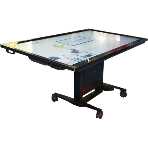 Regout 487A03 Tilt & Table Motorized Mobile Stand for Interactive Displays – Black