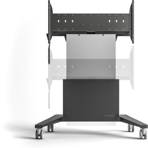 Salamander FPS1XL/EL/GG XL Electric Lift Motorized Cart for 60"-90" LCD Displays – Gray, Graphite