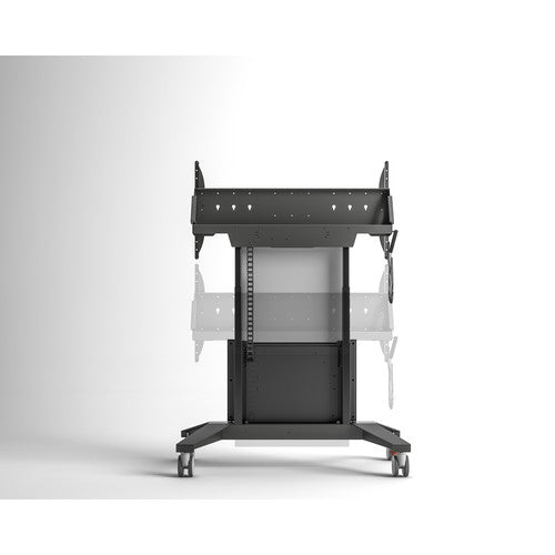 Salamander FPS1XL/EL/GG XL Electric Lift Motorized Cart for 60"-90" LCD Displays – Gray, Graphite