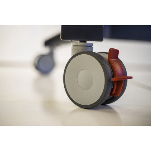 Salamander FPS1XL/EL/GG XL Electric Lift Motorized Cart for 60"-90" LCD Displays – Gray, Graphite