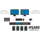 iPGARD 4-Port Secure DVI-D KVM Matrix Switch with CAC, USB Emulation and Preview Screen (SDMN-4S-P)