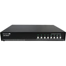 SmartAVI 4-Port DisplayPort KVM Switch with Multiview Preview Screen and USB 2.0 Audio Support (SM-QKVMDP-S)