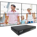 SmartAVI 4-Port DisplayPort KVM Switch with Multiview Preview Screen and USB 2.0 Audio Support (SM-QKVMDP-S)
