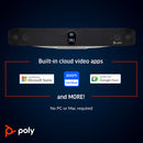 Poly Studio X70 All-In-One 4K Video Bar with TC10 Touch Controller Kit No Radio GSA/TAA Compliant (8L539AA