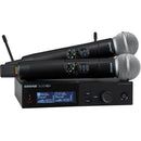 Shure SLXD24D+/58 Dual-Channel Digital Wireless Handheld Microphone System with SM58 Capsules (SLXD24D+/58-G57)