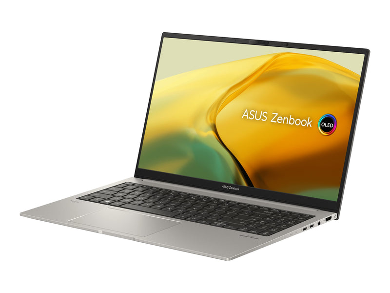 ASUS Zenbook 15 OLED UM3504DA-DS76 180° Hinge – Ryzen 7 7735U / 32GB / 1TB SSD / 15.6" 2.8K OLED / Win 11 Home – Basalt Gray