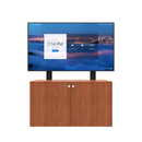 AVTEQ Custom 2-Bay Veneer Technology Credenza with Integrated Display Mount