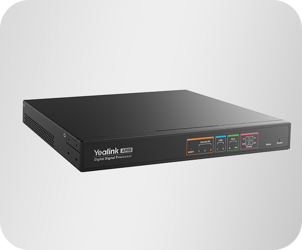 Yealink AP08 Dante Digital Signal Processor – 16x16 Channels with AI Optimization