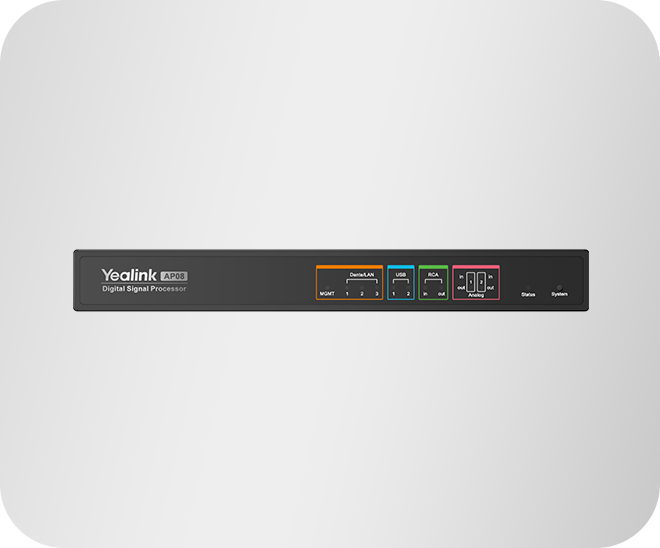 Yealink AP08 Dante Digital Signal Processor – 16x16 Channels with AI Optimization