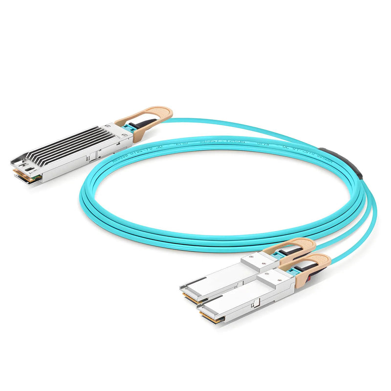 NVIDIA MFA7U10-H015 InfiniBand HDR Fiber Optic Splitter Network Cable – 15m Active Optical Cable