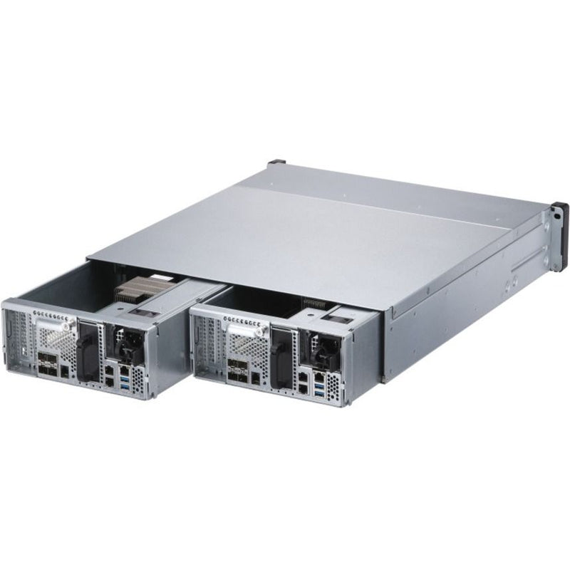 QNAP TL-R1200S-RP 12-Bay Rackmount JBOD Storage Enclosure with Redundant Power Supply – SATA 6Gb/s, Mini-SAS, 2U