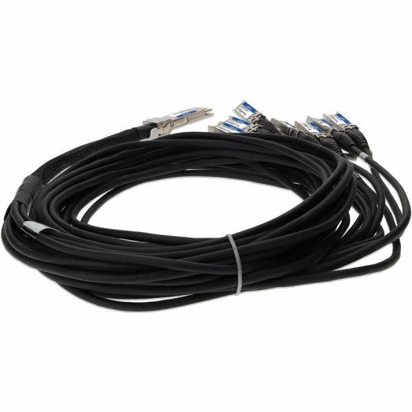 AddOn MSA and TAA Compliant 200GBase-CU QSFP-DD 200G to 8xSFP28 Direct Attach Cable (Passive Twinax, 2.5m)