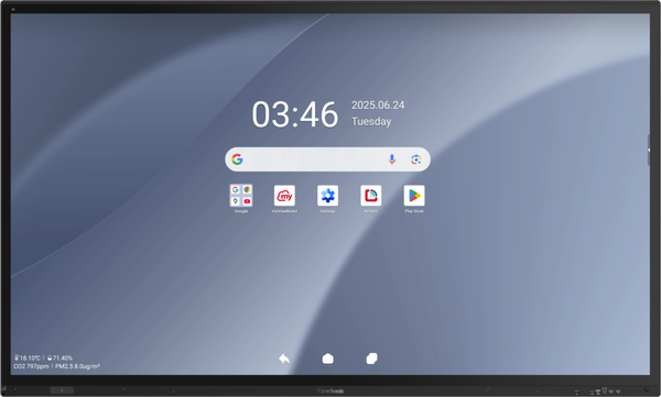 ViewSonic ViewBoard IFP8663 86” 4K UHD Interactive Display with PCAP Touch, Android 15 EDLA, and NFC Login