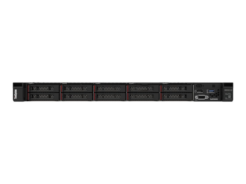 Lenovo ThinkSystem SR250 V2 7D7QA01ZNA 1U Rack Server - Intel Xeon E-2334 3.40 GHz - 16 GB RAM - SATA RAID Controller